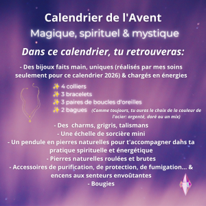 Calendrier de l&rsquo;Avent 2026 – Magique, spirituel & mystique [PRÉ-COMMANDE]